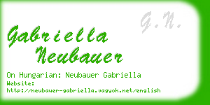 gabriella neubauer business card